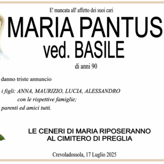 Maria Pantuso ved. Basile di anni 90