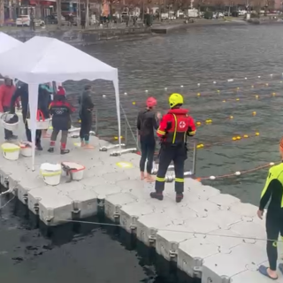 Ice Swim Xmas Cup, successo sul lago: oltre cento atleti hanno sfidato il freddo VIDEO