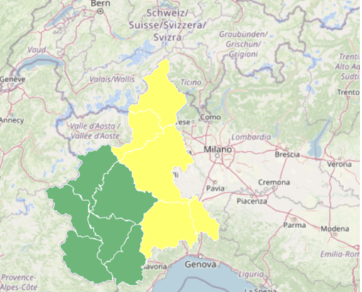 Arpa dirama l'allerta gialla per domani