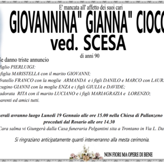 Giovannina Ciocca di anni 90