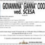 Giovannina Ciocca di anni 90
