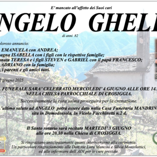 Angelo Ghelfi di anni 82