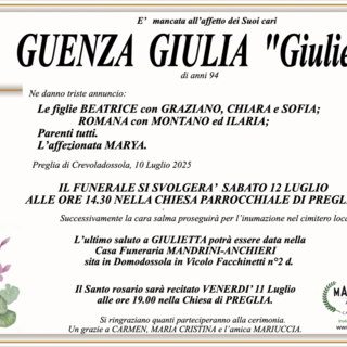 Guenza Giulia &quot;Giulietta&quot; di anni 94
