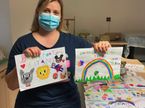 "Un disegno per Eitan" adesioni da tutto il Vco per l'iniziativa dell'associazione Portoncino Verde