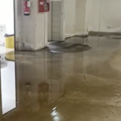Maltempo, ancora allagamenti nel parcheggio di via Verdi Maltempo, ancora allagamenti nel parcheggio di via Verdi