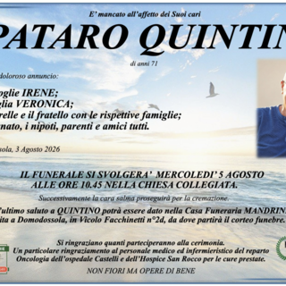 Spataro Quintino di anni 71
