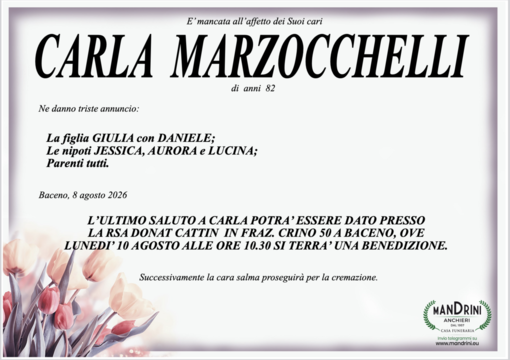 Carla Marzocchelli di anni 82 Carla Marzocchelli di anni 82