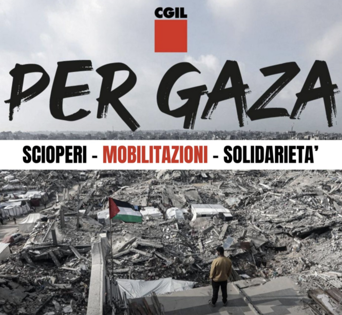 “Fermiamo il massacro a Gaza”: la Cgil Novara Vco aderisce alla giornata nazionale di mobilitazione