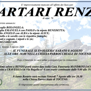 Tartari Renzo di anni 76