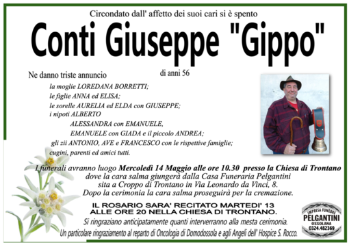Conti Giuseppe &quot;Gippo&quot; di anni 56