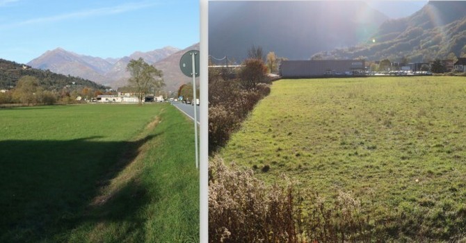 La zona proposta da Villadossola per realizzare il nuovo ospedale