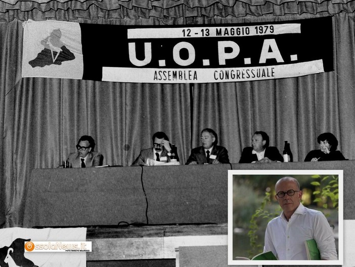 Dal nostro archivio una foto dell'assemblea congressuale dell'Uopa nel 1979 e nel riquadro Massimiliano Romeo Dal nostro archivio una foto dell'assemblea congressuale dell'Uopa nel 1979 e nel riquadro Massimiliano Romeo