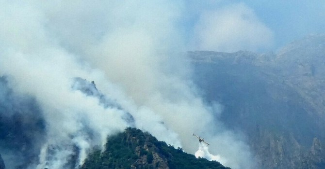 Incendi nel Vco, arriva un altro rinforzo dal cielo: l'elicottero Erickson S64 sarà operativo da Cameri Incendi nel Vco, arriva un altro rinforzo dal cielo: l'elicottero Erickson S64 sarà operativo da Cameri