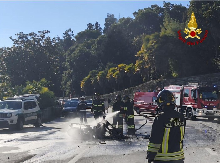 Incidente sulla statale 34, grave un motociclista