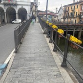 Chiusa la passeggiata in largo Cobianchi: in corso lavori alla pavimentazione