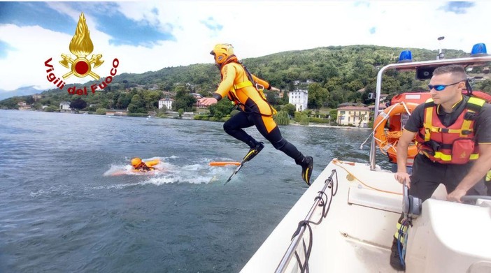 Conclusa la formazione congiunta dei Vigili del Fuoco sul Lago Maggiore