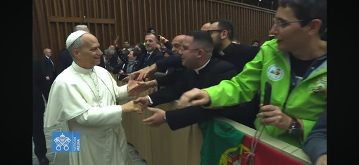 Don Luca Longo e l’incontro con Papa Leone: “Un’emozione che resta nel cuore” FOTO