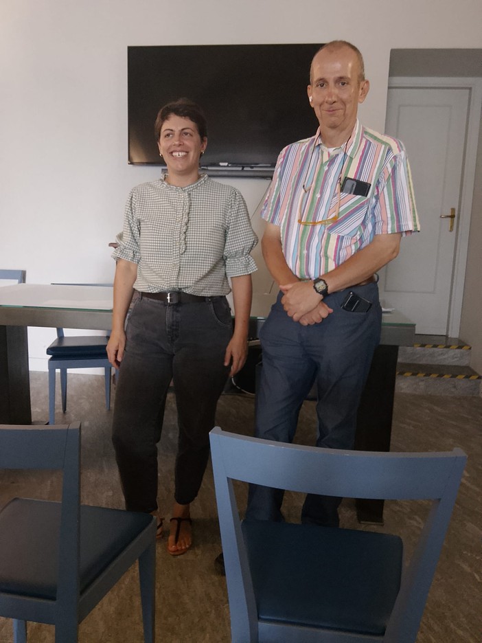 L'assessore Radaelli e il sindaco Gemell L'assessore Radaelli e il sindaco Gemell