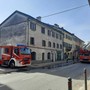 In fiamme il tetto di un'abitazione a Gravellona Toce