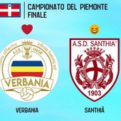 Lo stemma del Verbania vola in finale: oggi la sfida con il Santhià Lo stemma del Verbania vola in finale: oggi la sfida con il Santhià