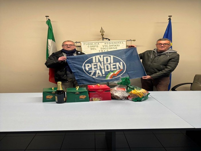 Dal Movimento Indipendenza un omaggio ai volontari del soccorso di Omegna