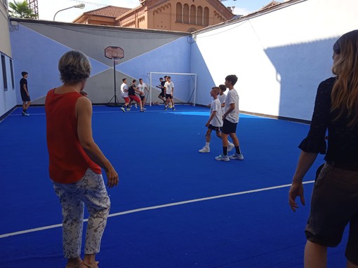 Inaugurato il campo da basket e volley al carcere di Verbania FOTO