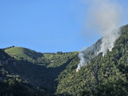 Incendio all’Alpe Vermenasca sotto controllo