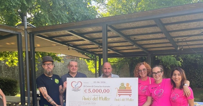 Dal Giro delle Contrade 5mila euro agli “Amici del Muller”