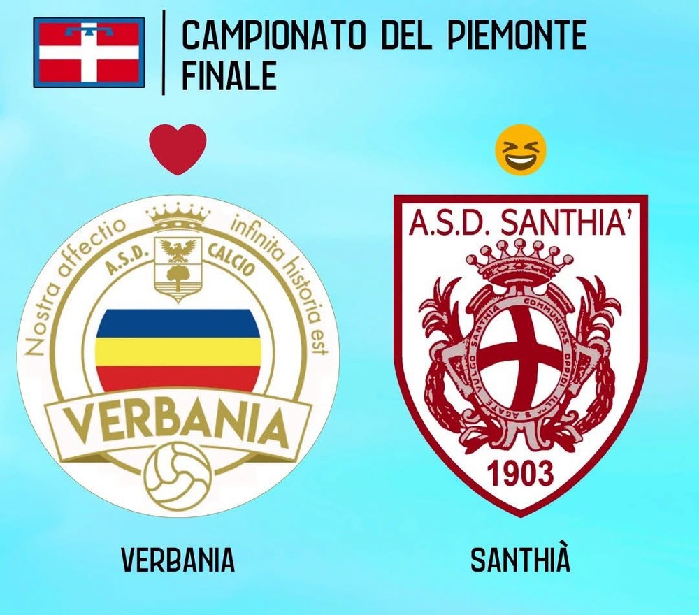 Lo stemma del Verbania vola in finale: oggi la sfida con il Santhià Lo stemma del Verbania vola in finale: oggi la sfida con il Santhià
