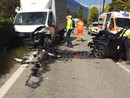 Scontro frontale tra auto e camion sulla statale del Lago d’Orta Scontro frontale tra auto e camion sulla statale del Lago d’Orta