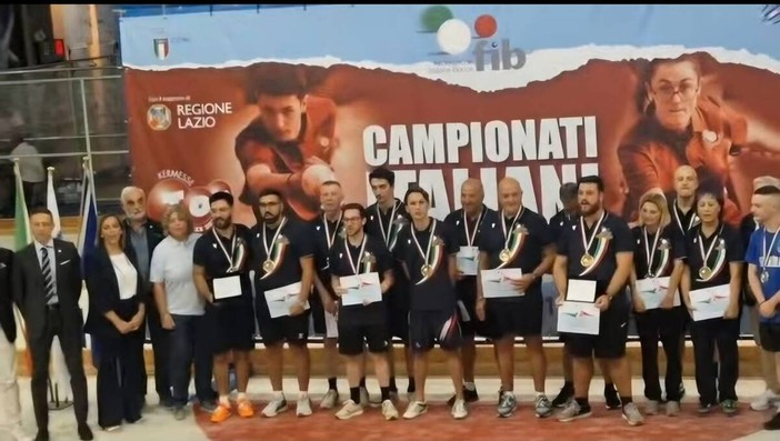 La Bocciofila Bolongaro di Oltrefiume è campione d'Italia La Bocciofila Bolongaro di Oltrefiume è campione d'Italia