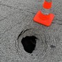 Cedimento stradale in via Matteotti: strada chiusa, intervento dei tecnici domani