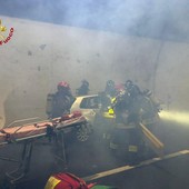 Esercitazione notturna in galleria: simulato incidente con incendio sull’autostrada