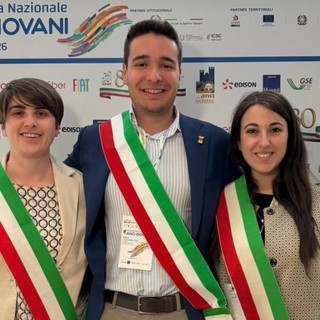 Da sinistra Serena Melica, Alessio Baldi, Ludovica Merola