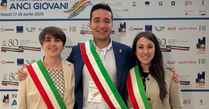 Da sinistra Serena Melica, Alessio Baldi, Ludovica Merola