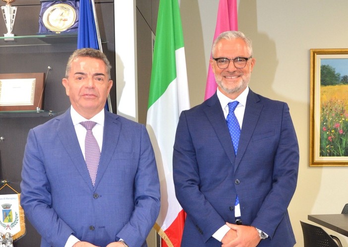 Il questore Giancarlo Conte e il vicario Andrea Lefano