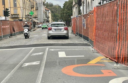 Lavori in piazza Ranzoni: restringimento in corso Mameli per dieci giorni