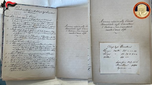 Ricettazione beni culturali: manoscritto del 1876 rubato ritrovato a Verbania