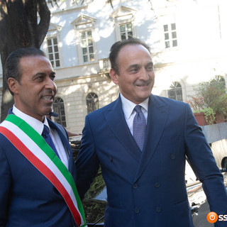 Lucio Pizzi e il presidente della Regione Alberto Cirio