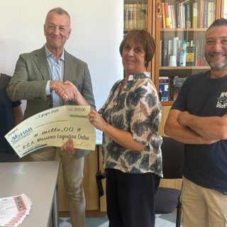 Bicincittà, una donazione da 1000 euro alla casa di riposo Lagostina