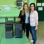 L'assessore all'istruzione Liala Sartori con la referente di plesso Rosarita Zisa