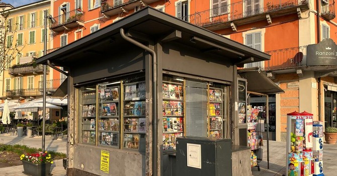 Edicola di Intra, risanato il tetto Edicola di Intra, risanato il tetto