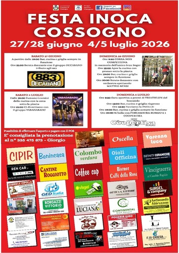 Torna la Festa Inoca: due weekend di musica, cucina e tradizione a Cossogno Torna la Festa Inoca: due weekend di musica, cucina e tradizione a Cossogno