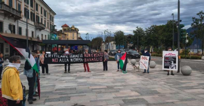 Verbania, il Presidio per la Palestina torna in piazza