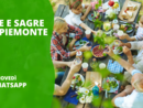 Le fiere e le sagre del Piemonte ogni giovedì sul canale WhatsApp della Regione