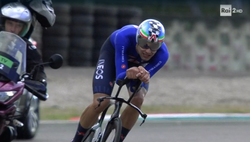 Filippo Ganna conquista per la terza volta il titolo italiano a cronometro