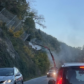 “A che punto è il cantiere lungo la statale del lago?”