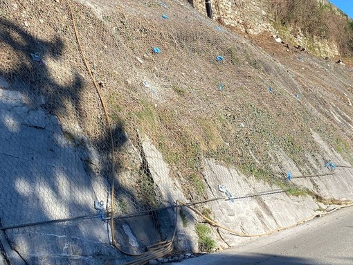 Bagnella, quasi terminati i lavori di messa in sicurezza del versante di via Erbera