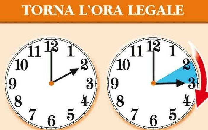 Stanotte lancette avanti di un'ora