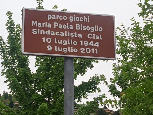Il Parco delle Meraviglie intitolato alla memoria di Maria Paola Bisoglio